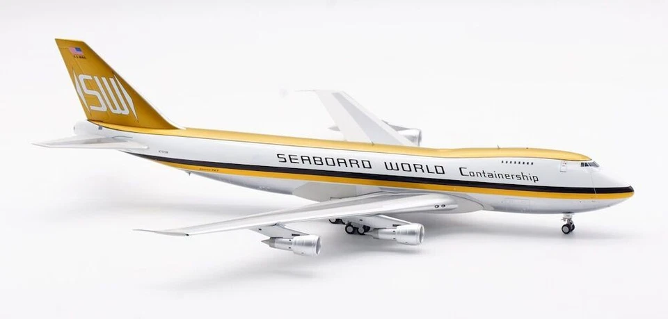 Boeing 747-200F N701SW Diecast modelo 1/200F Seaboard World a bordo IF742SW0224P Seaboard World Foto 3 de 4