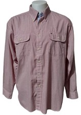 Tommy Hilfiger Dress Shirt Men's XLarge Button Down Long Sleeve Embroidered Logo
