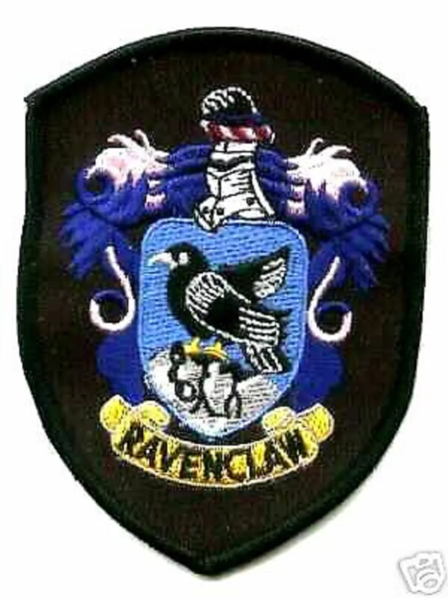 Ravenclaw house crest from harry potter franchise