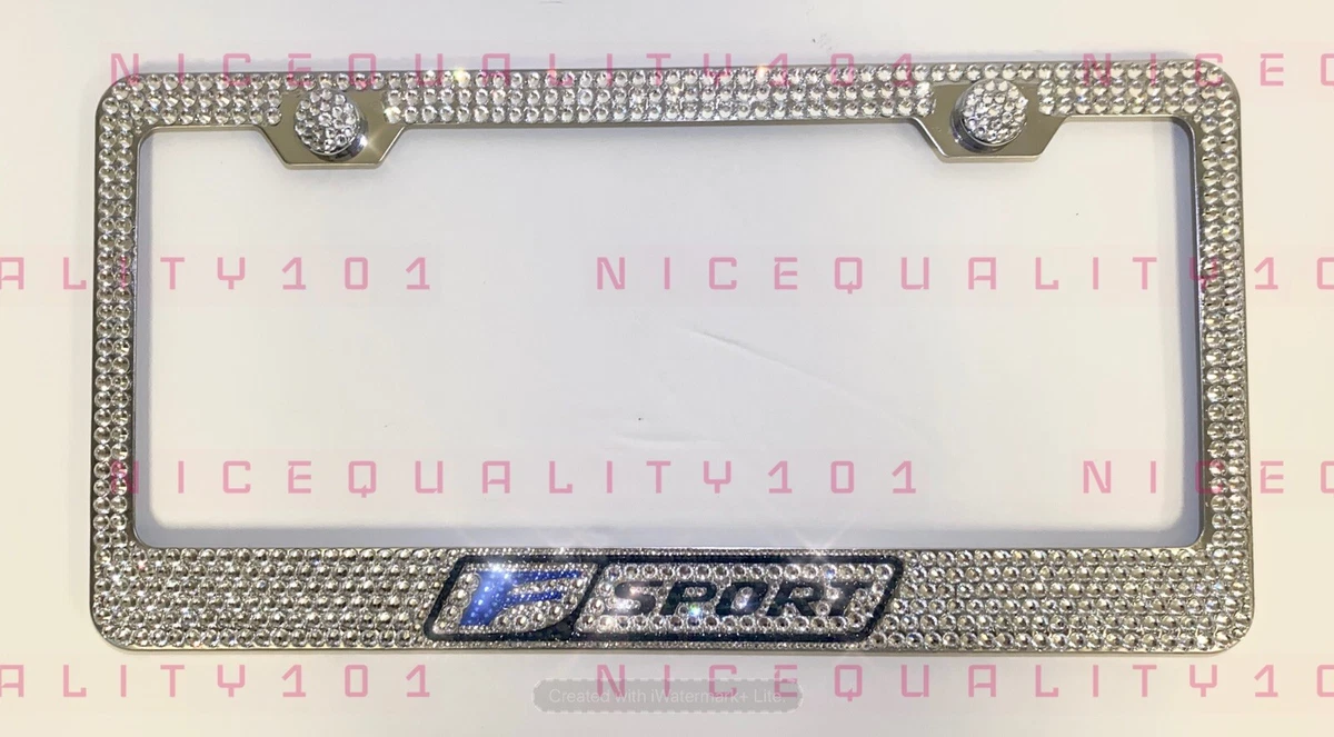 Lexus swarovski 2024 license plate frame
