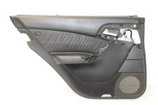 Mercedes S W220 T&uuml;rverkleidung T&uuml;rpappe Leder schwarz hinten links A2207309570