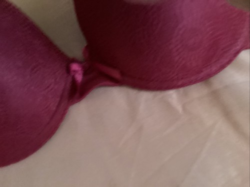 Reggiseno imbottito con ferretto bordeaux taglia 36C* - Foto 2 di 4