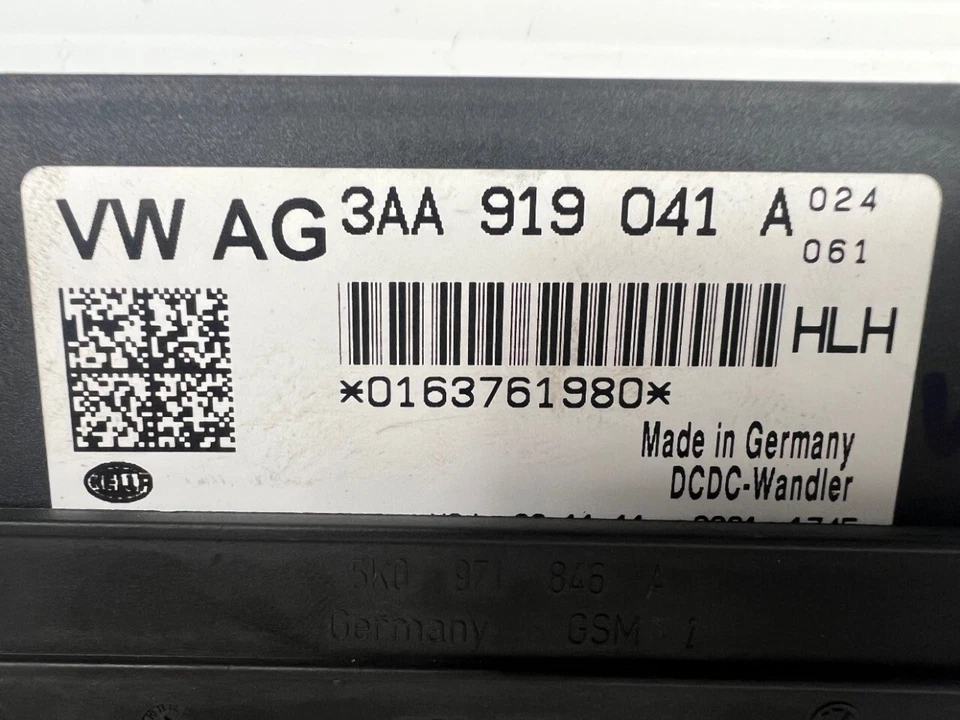 2017 VOLKSWAGEN GOLF VII VOLTAGE STABILISER UNIT 3AA 919 041 A - Image 2 of 4