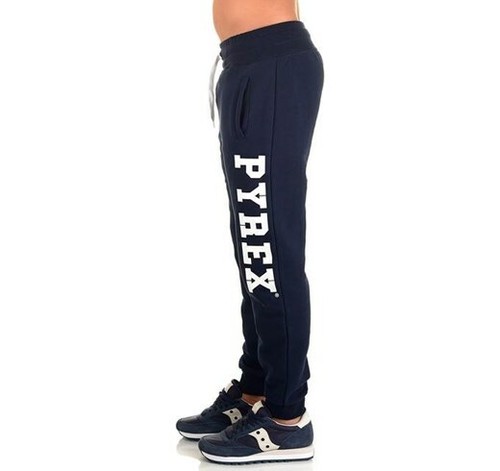 PANTALONE UOMO PYREX 34207 SPORT COTONE MAXILOGO TRENDY BLU | eBay