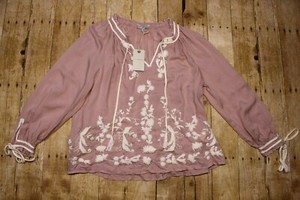 lucky brand embroidered top