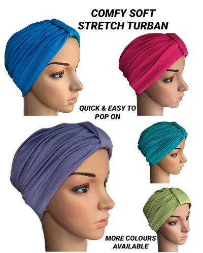 COTTON JERSEY TURBAN CHEMO ALOPECIA 