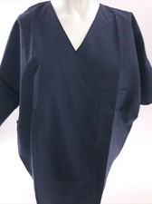 Landau Scrub Top Navy Blue Size Large Unisex 7505