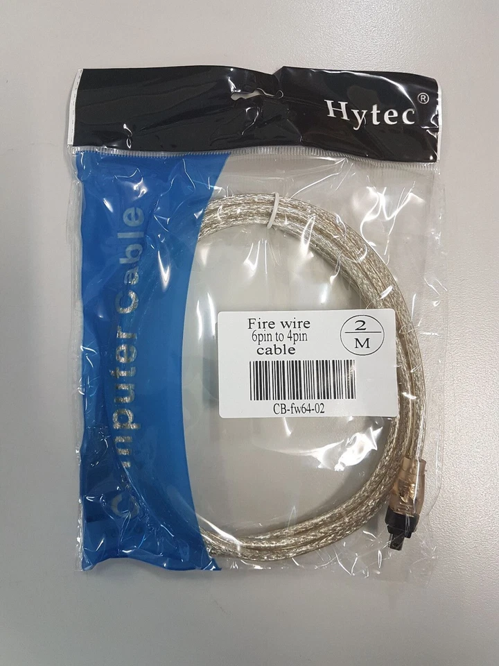 2m FireWire 6 Pin to 4 Pin Cable IEEE 1394 6P-4P Male-Male 6M/4M up to 400Mbps - Image 4 of 4