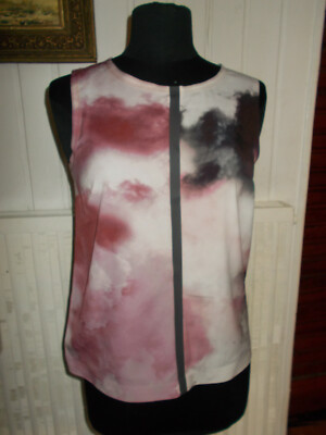 Top T-shirt Sans Manches COP COPINE Baro Taille 38 En Polyester Beige Nuages - Occasion Très Bon état