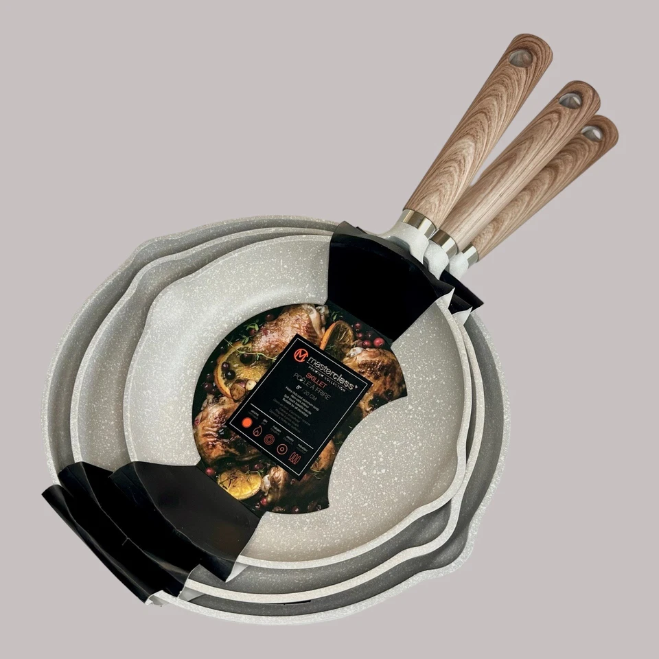 Juego de 3 sartenes Masterclass Premium Cookware 8′′ 9,5′′ 11′′ Foto 4 de 4