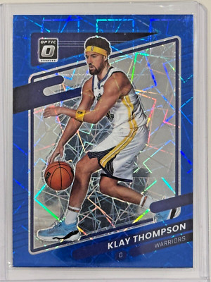 2021-22 Panini Donruss Optic - Blue Velocity Prizm #124 Klay Thompson