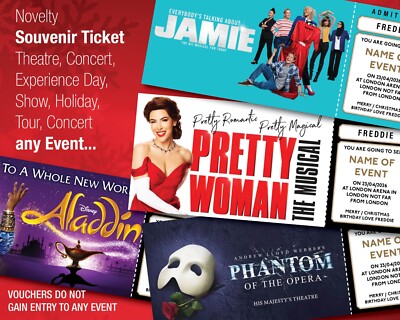 Personalisierte Karte Theater Event Comedy Musical Geburtstag Geschenkidee