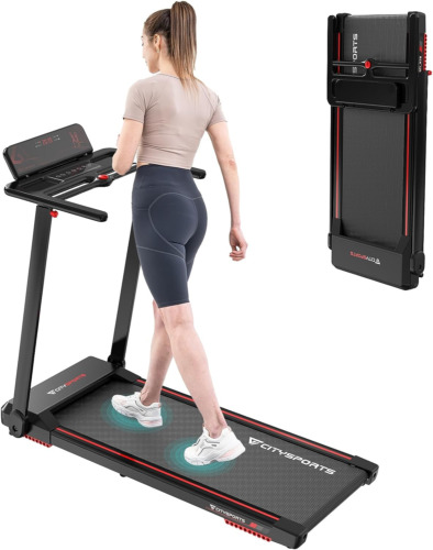 1-12Km/H Folding Electric Treadmill Space Saving Treadmill With Disperse-