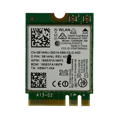 Original Intel Dual Band Wireless-AC 7265 802.11ac 7265NGW PD97265NGU 00JT535