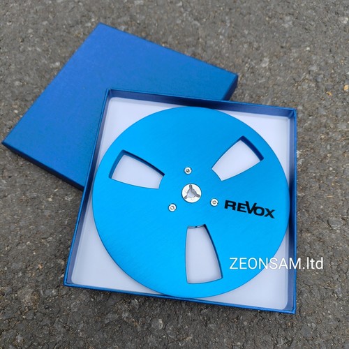 1 PCS Revox 7'' Tape Reel Red Aluminum Reel to Reel Empty Take up Reel(blue)