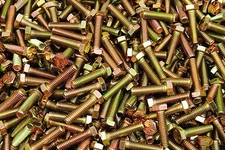 (200) Hex Head 5/16-18 x 1-1/4" Grade 8 Bolts Yellow Zinc Cap Screws