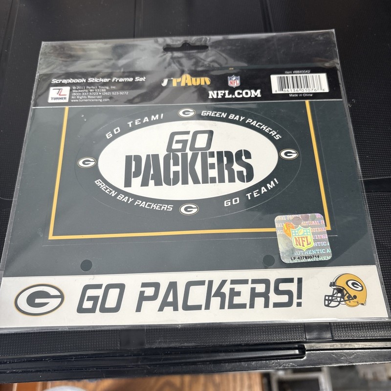 NFL Green Bay Packers - Scrapbook Sticker Framing Set, New