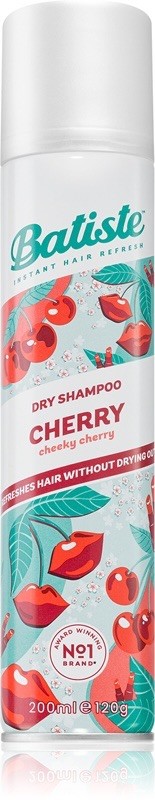 Shampooing sec 24h cerise cherry Batiste 200ml Lot de 2 Anti-Sébum