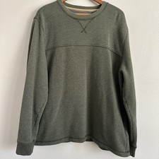 G.H. Bass  Co. crew neck sweatshirt Olive green preppy outdoor Mens XL Gorpcore