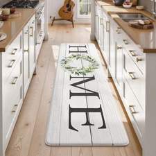 KIMODE Anti-Fatigue Kitchen Mat 24"x71" Cushioned Farmhouse Kitchen Rug Runner