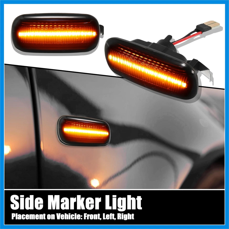 1 par de luces de señalización laterales de coche conjunto de luces de señal de giro para Audi A6 00-11 Foto 2 de 4
