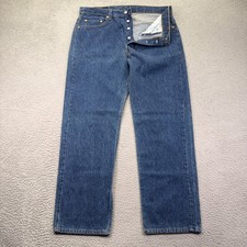 Vtg Levis 501 Jeans Mens 38x30 Blue Medium Wash Straight Leg 90s USA Made