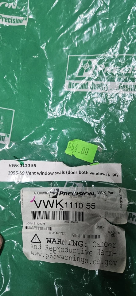 Conjunto de ventana de ventilación para camioneta Chevy GMC 1955-1959 R&L 1956 1957 1958 Foto 3 de 4