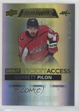 2021 Upper Deck Credentials Debut Ticket Access Yellow 43/249 Garrett Pilon 14dn