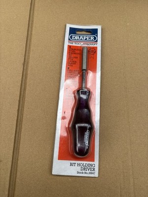 Draper But Holding Schraubendreher Werkzeug, für 1/4'' Sechskant Einsatz Bits, neu im Paket