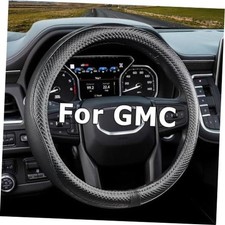 Car Steering Wheel Cover for GMC for Sierra Acadia Enyon Medium Size Black