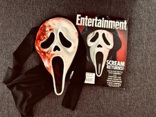 Scream Ghost Face Mask Custom Painted Fun World With Extras Rare One of a Kind
