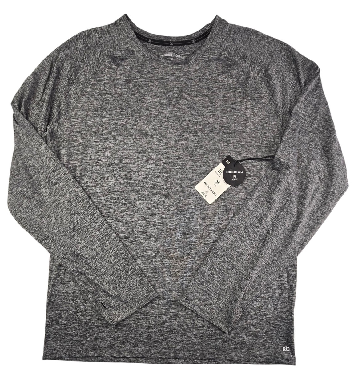 Kenneth Cole Active Tech Long Sleeve Tee - Men's Large Black Kenneth Cole Active Tech Long Sleeve Tee - Men's Large Black