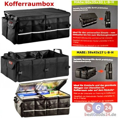 Kofferraum Organizer 68L oder 63L faltbar Isolierfunktion 3 Varianten