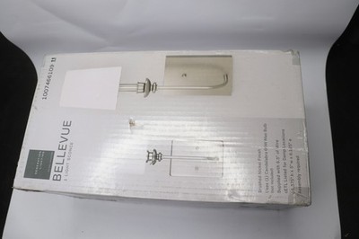 Generation Lighting Bellevue Wall Sconce 1-Light 60 Watts Brushed Nickel