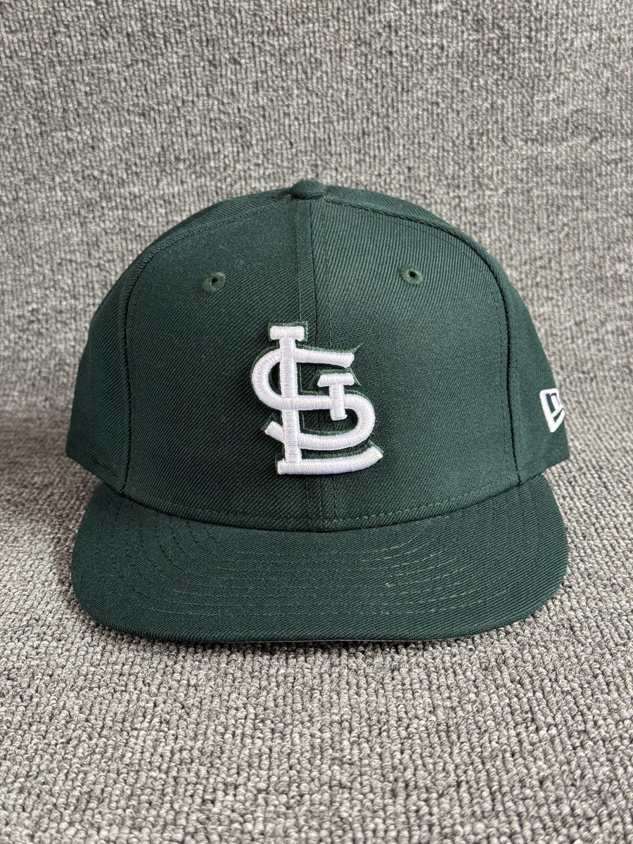 New Era St. Louis Cardinals MLB Green Fitted Hat White STL Logo