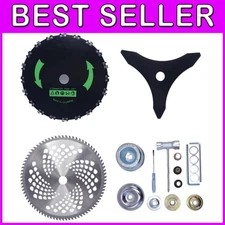 Premium 3-in-1 Brush Cutter Blade Kit - Heavy-Duty for Stihl, Oregon, Hitachi
