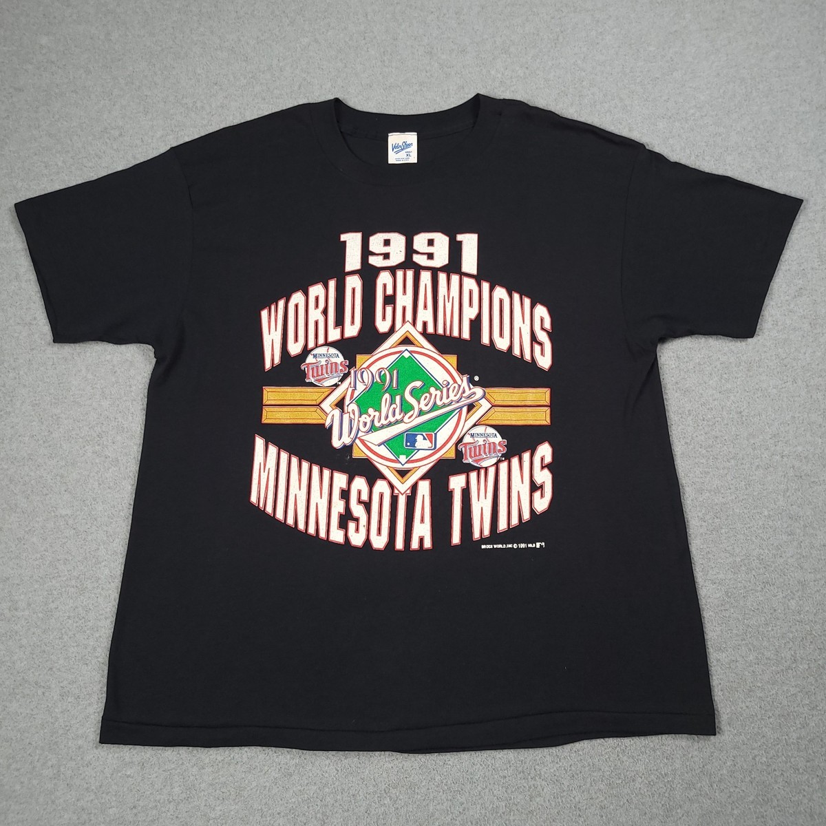 Vintage Minnesota Twins Shirt Men XL 90s Made in USA World Series