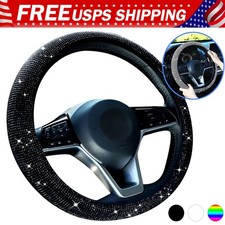 Steering Wheel Cover For Women Men Bling Bling Crystal Diamond Sparkling Univers