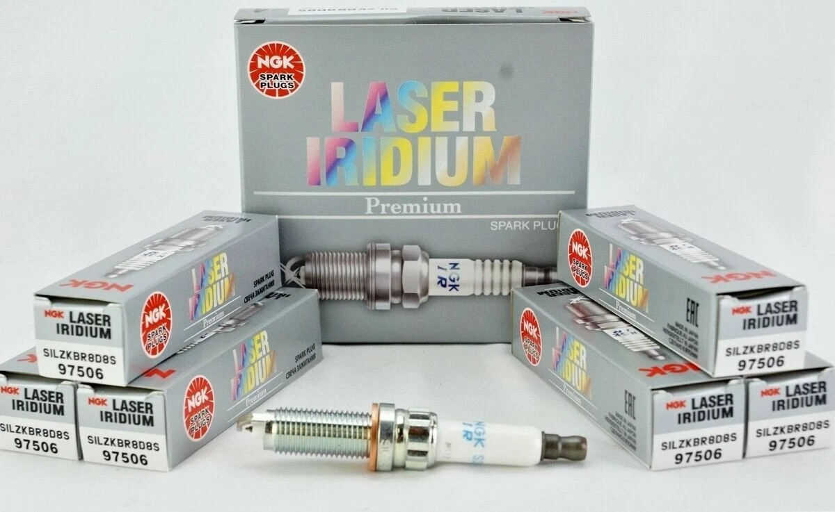 SET OF 6 NGK 97506 SILZKBR8D8S Laser Iridium Spark Plug For BMW E84 E89 F06 F06N