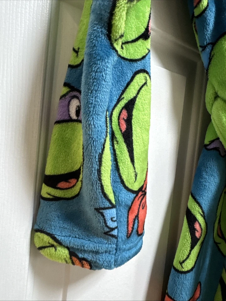 Bata de baño Teenage Mutant Ninja Turtles grande 12/14 pijama con capucha nueva con etiquetas Foto 2 de 4
