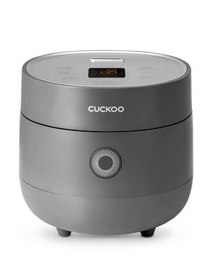 CUCKOO Micom Rice Cooker 3-Cup Uncooked / 6-Cup , Rice Mode, Gray (CR-0375FG)