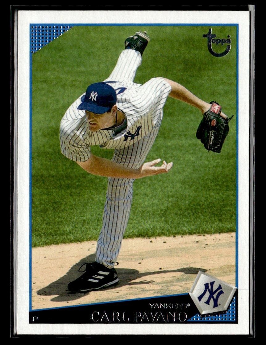 2009 Topps #151 Carl Pavano Retro Gray Back Card New York Yankees