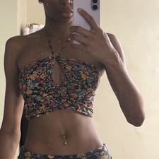 Bundle: FOREVER 21 Strapless Floral  and Blue...