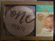 Milestone Baby 1st Year Wooden Monthly Photo Props 1 Thru 12 Months Kate  Milo