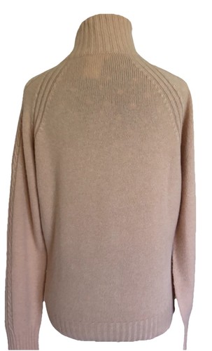 Gran Sasso-Camel Color Full Zip 100% Cashmere Sweater-Size 44-Italy - Picture 4 of 10