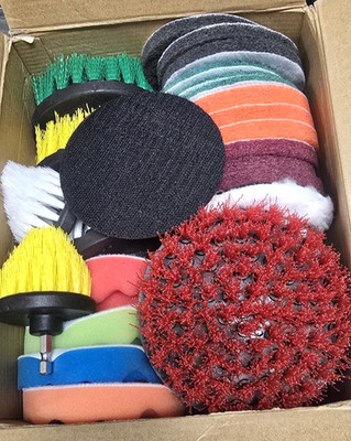 25 PCS DRILL BRUSH ATTACHMENT SET MULTI PURPOSE DEEP CLEANING KIT POWER SCRUBBER