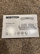 Bostitch EZ Squeeze 40 Professional 3-Hole Punch All-Metal, 40-Sheet Capacity