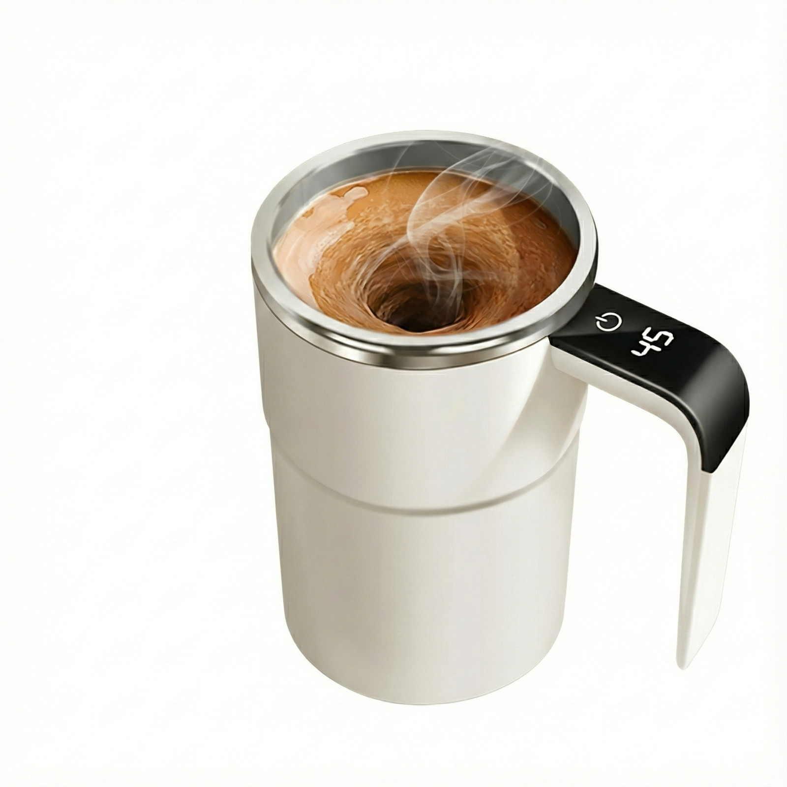 Tazza Auto-Mescolante Ricaricabile Elettrica Acciaio Inox 304 - 380ml