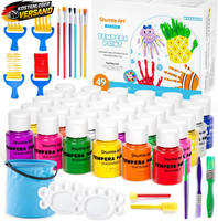 Shuttle Art Temperafarben Set, 30 Farben FüR Kinder Ungiftig, Je 60Ml