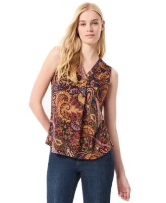 Jones New York Petite Paisley-Print Sleeveles 91308890325  RT $49.5 #1